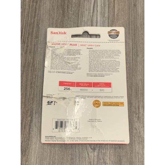 SanDisk Ultra PLUS SDXC UHS-I 256GB card - Picture 2 of 2